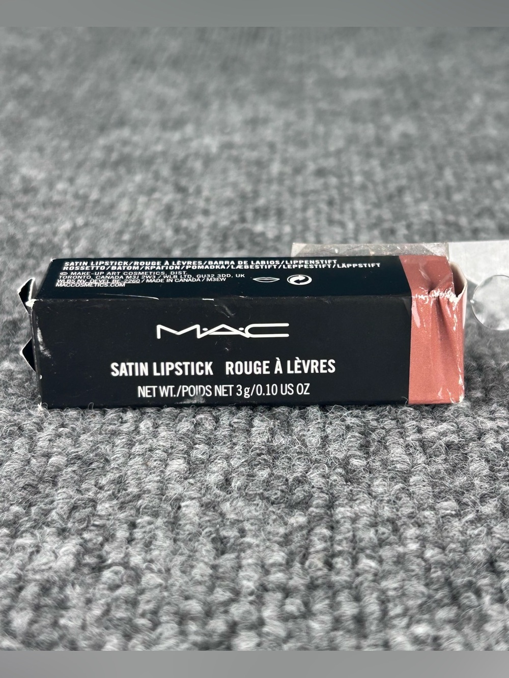 MAC Satin Lipstick #804 Cherish ~ Discontinued Full Sz ~ New in damaged box